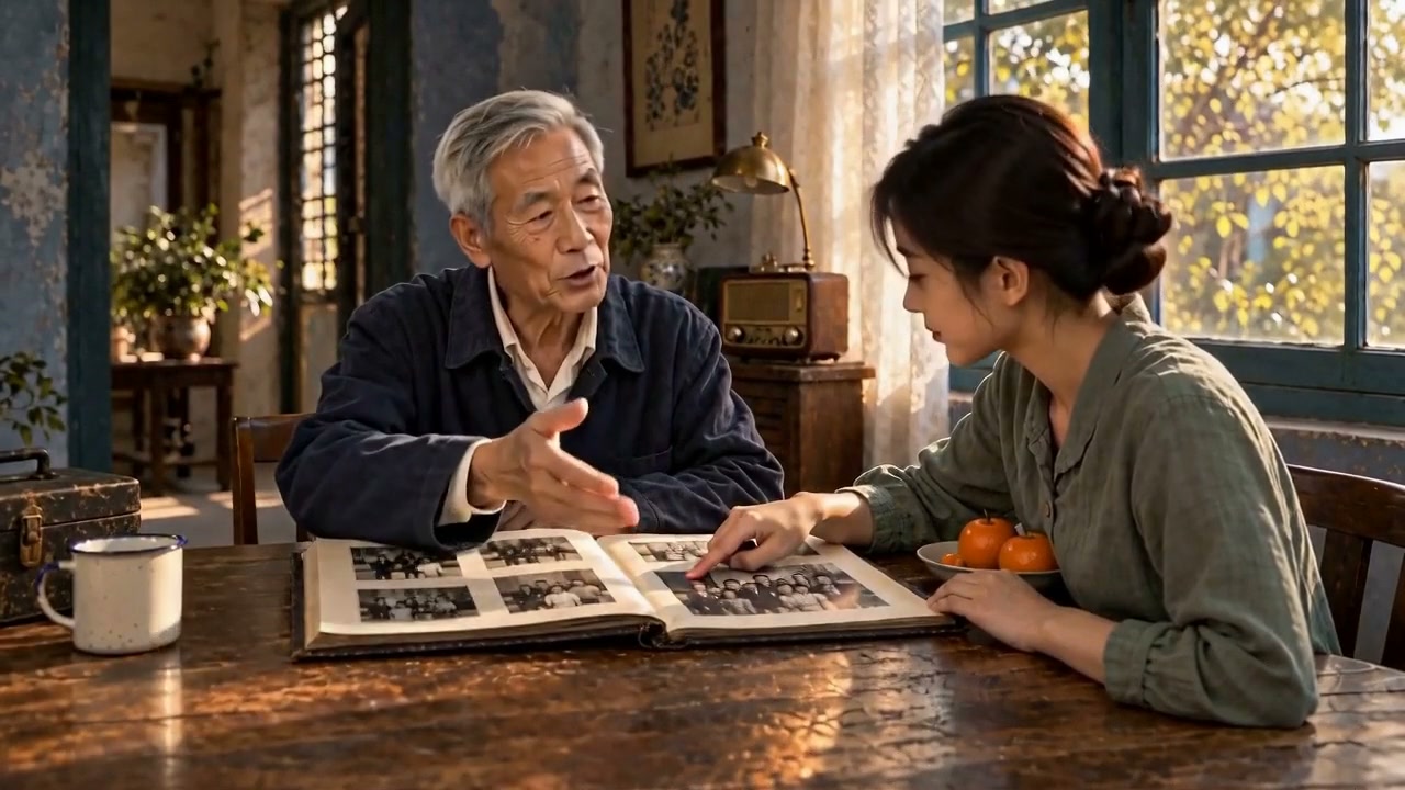 老人回忆往事